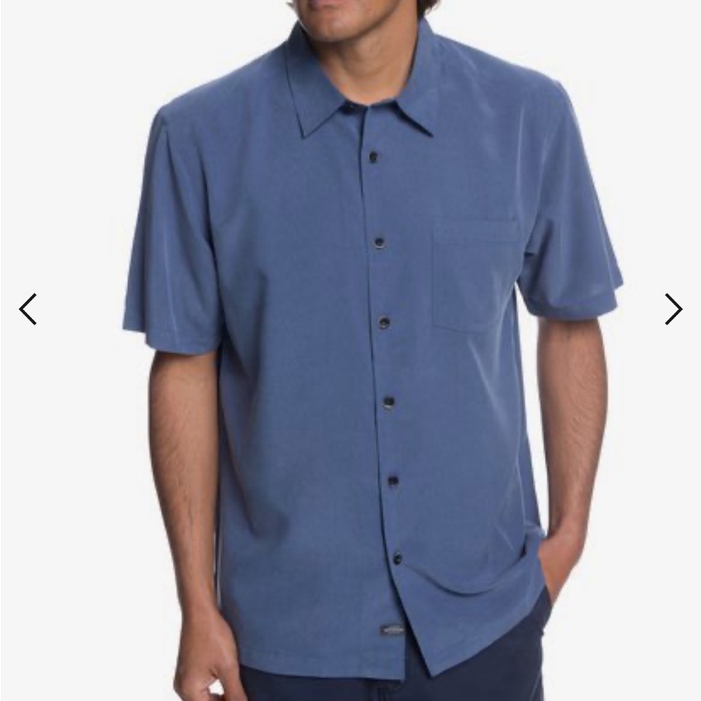 Cutter & Buck Sea Blue Short Sleeve Button Up size XL